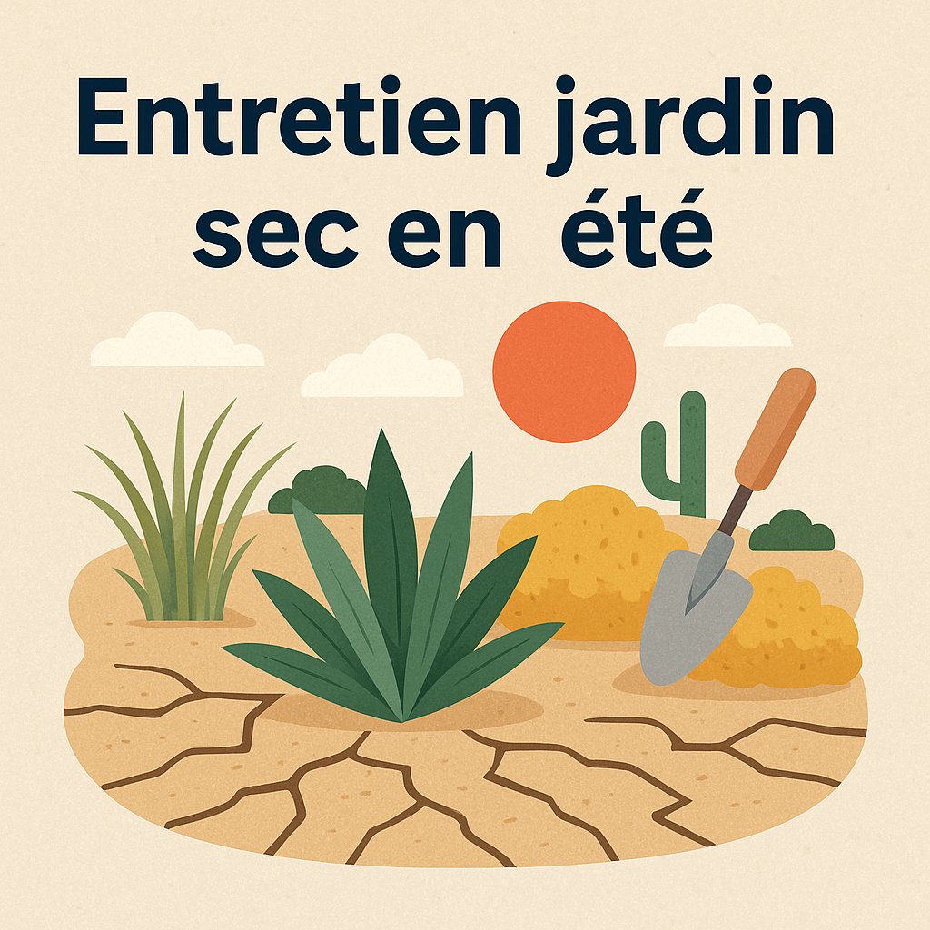 Entretien jardin sec en été