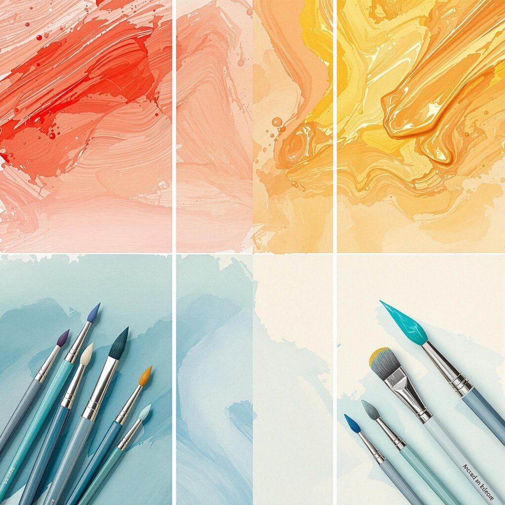 Peinture acrylique VS l'huile ou aquarelle