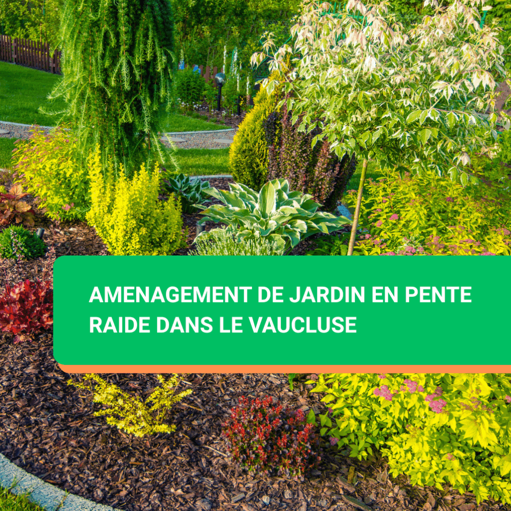 Amenagement de jardin en pente raide dans le vaucluse